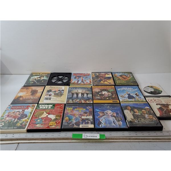 (17) DVDs - Spiderman, Toy Story 4, Frozen 2