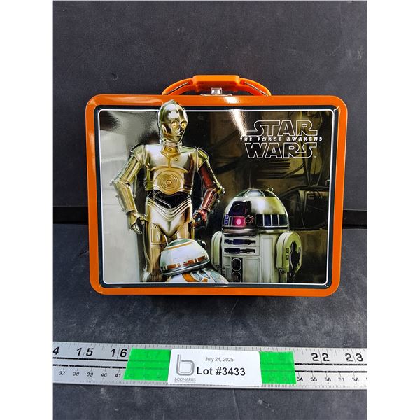 Star Wars The Force Awakens Tin Lunch Box - Some Dents