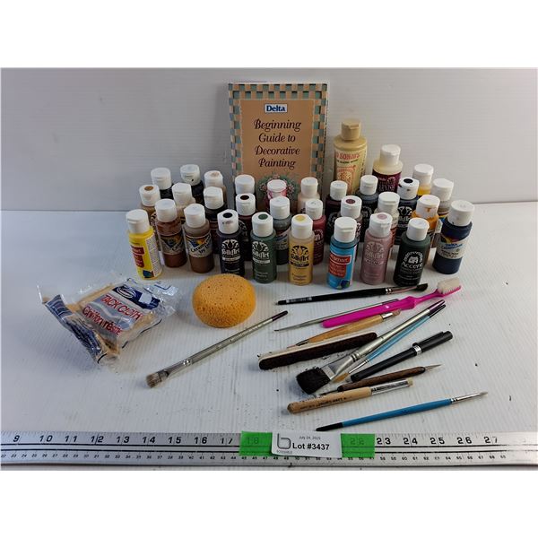 Beginning Guide to Decorative Painting, Acrylic Paint and Painting Supplies  -  PICK UP