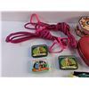 Image 2 : Various Tins, Pick Up Sticks Game, Swimming Goggles and Cords with Handles
