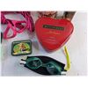 Image 3 : Various Tins, Pick Up Sticks Game, Swimming Goggles and Cords with Handles