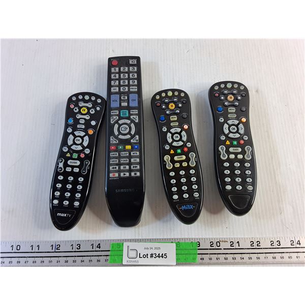 (4) Samsung & Max TV Remotes - As Is