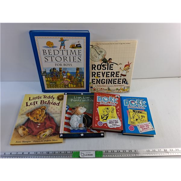 Various Books - Dork Diaries, Little Teddy Left Behind and Bedtime Stories for Boys