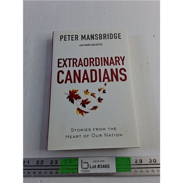 Extraordinary Canadians Book by Peter Mansbridge