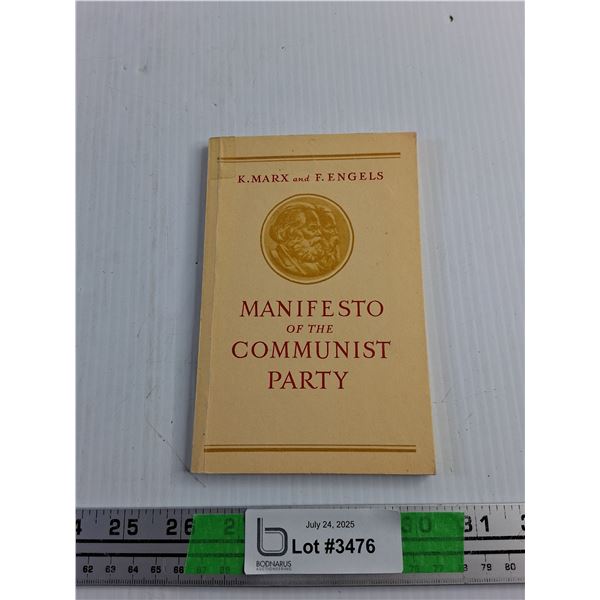 Manifesto of the Communist Party Book