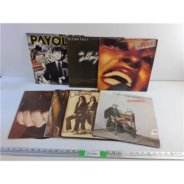 Various Vinyl Records - Glenn Frey,  The Monks and Chilliwack