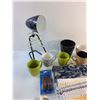 Image 2 : Desk Lamp, Ceramic Mugs, Door Stop Wedges, Bathroom Floor Mat, Angel Figure and Misc