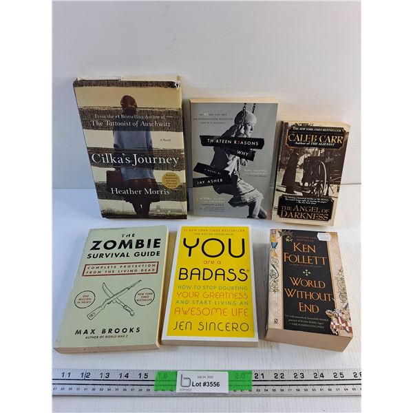Various Books - Max Brooks, Jen Sincero and Caleb Carr