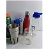Image 4 : Various Water Bottles and Metal Cup