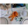 Image 6 : Cutting Boards, Dining Plates, Lidded Container, Mugs, Measuring Spoons and Misc