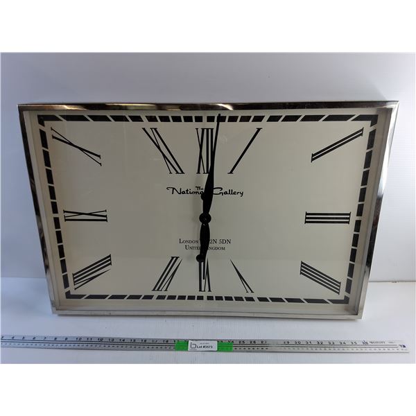 The National Gallery Wall Clock 30" x 20", As Is  -  PICK UP