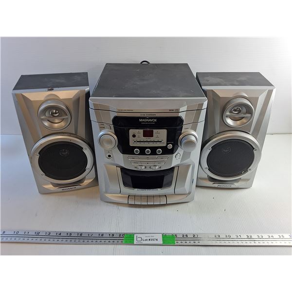 Magnavox Mini HIFI Speaker System - As Is