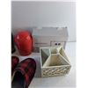 Image 4 : Paper Bin, Toothbrush & Toothpaste Holder Set, Home Slippers and Organizers