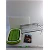Image 1 : Large Folder 20" x 12", Good Cook Strainer, Les Miserables Movie and Wired Rack