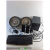 Image 1 : Lanzar & Logitech Speakers, Computer Mouse and Keyboard - As Is