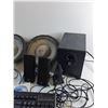 Image 3 : Lanzar & Logitech Speakers, Computer Mouse and Keyboard - As Is