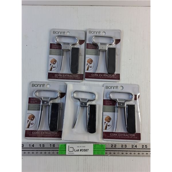 (5) Bonny Cork Extractors - New