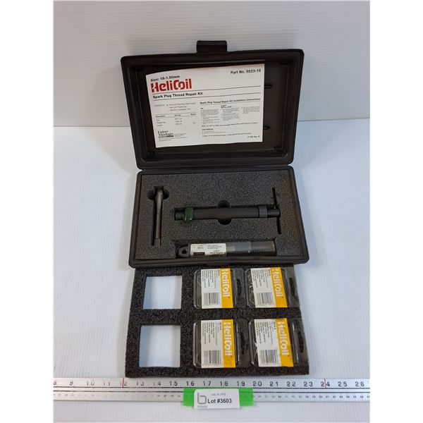 HeliCoil Brand Spark Plug Thread Repair Kit in Case