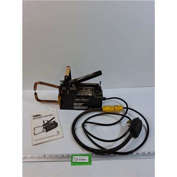 Pro Point 220V Spot Welder w/ Manual - Untested