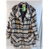 Image 1 : * Ladies Plaid Button-Up Jacket - Size XXL
