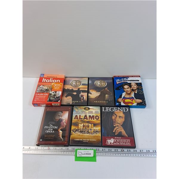 Misc. DVD Lot - Phantom of the Opera, The Alamo, Legend, Lois and Clark The New Adventures of Superm