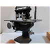 Image 6 : Vintage Microscope - Comes With Wooden Sample Case and New Glass Slides  -  PICK UP ONLY