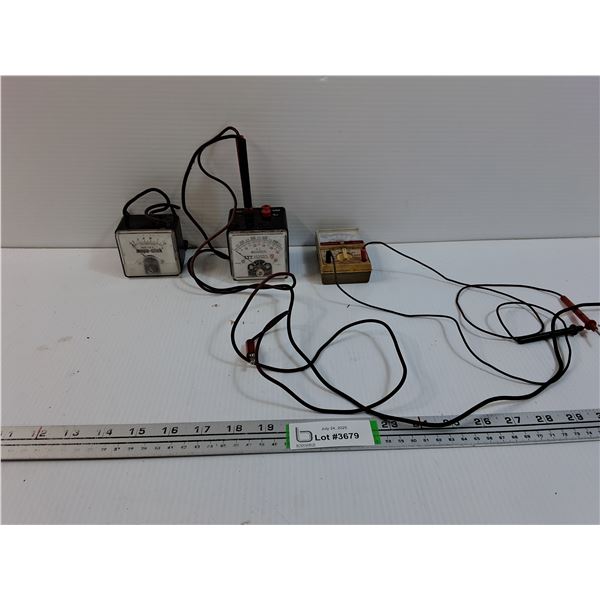 (3)Multimeter/Mini Multimeter/Ampmeter/voltmeter AS IS