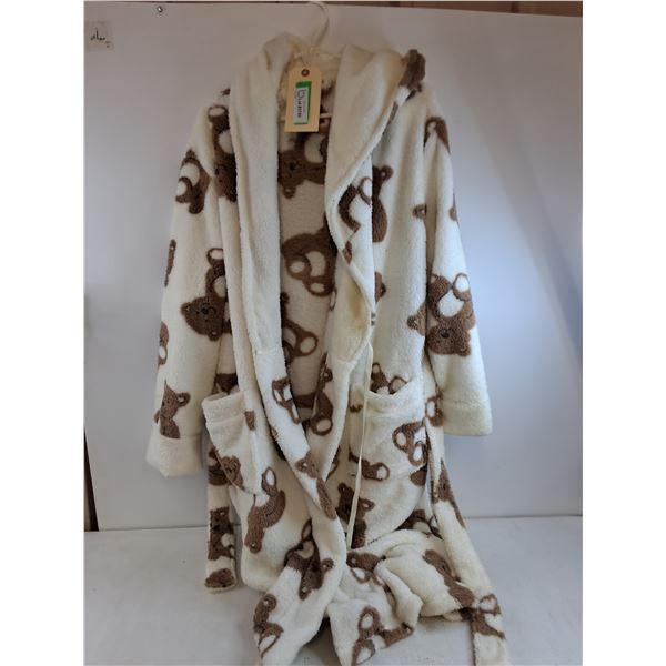 * Carisma "Teddy Bear" Bath Robe - Size L-XL - Appears Unused