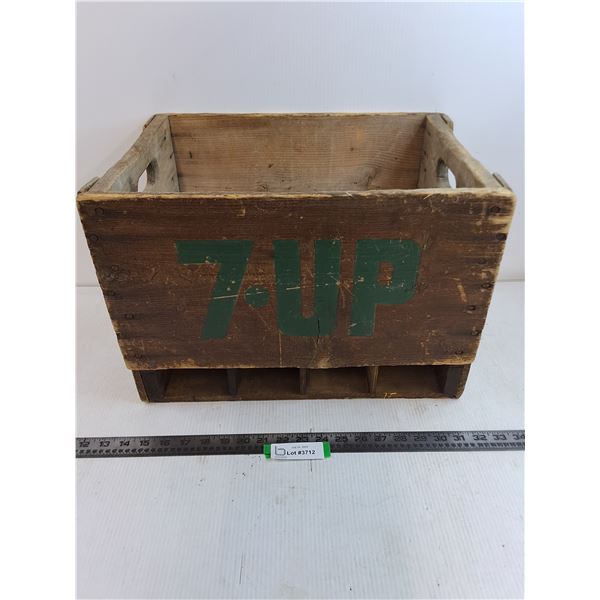 Vintage 7-UP Wooden Crate - 18x12x12" - Pickup Preferred