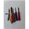 Image 2 : (6) Pocket Knives and Pouch Up to 6" Long