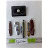 Image 1 : (5) Pocket Knives & Pouch Up to 5.5" Long