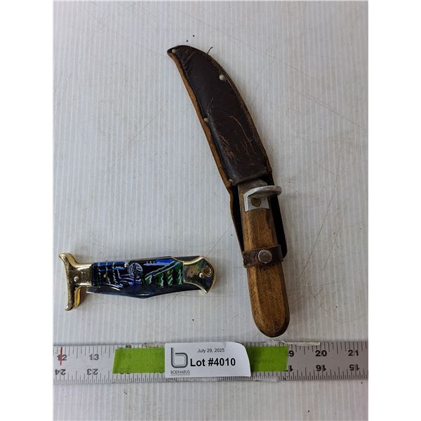 Hunting and Skinning Knives & One Sheath Up to 10" Long