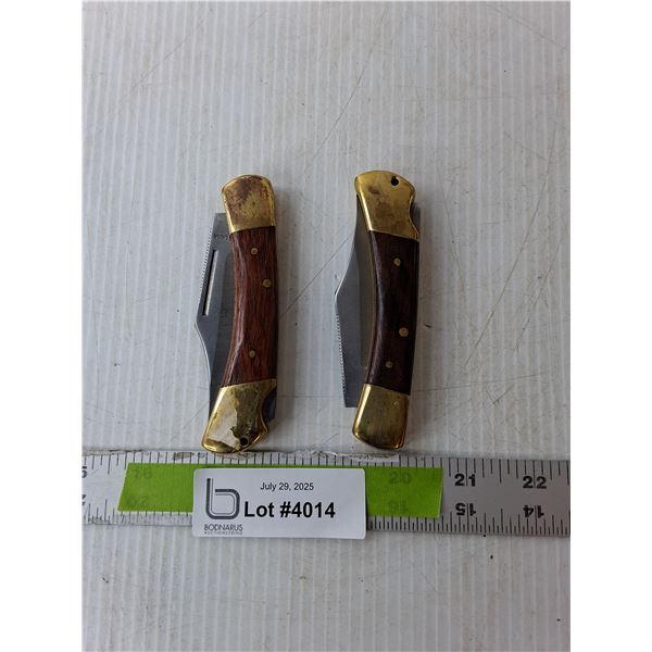 (2) Pocket Knives Up to 7.5" Long