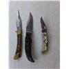 Image 2 : (3) Pocket Knives & Pouch Up to 7" Long