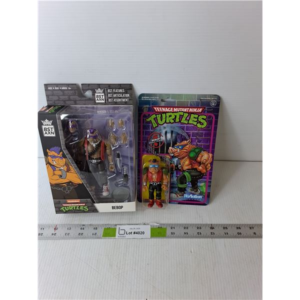 (2) Teenage Mutant Ninja Turtles Bebop Figurines, Sealed