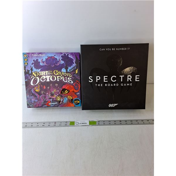 (2) Board Games- Spectre 007 & Night of the Grand Octopus