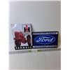 Image 1 : (2) 11.5" x 8" Metal Signs- Ford & Farmall