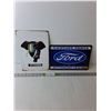 Image 1 : (2) 11.5" x 8" Metal Signs- Ford & Pirelli
