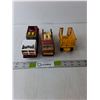 Image 1 : (2) Vintage Model Firetrucks & Trailer- Tonka & Marjorette