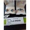 Image 1 : ^Blue Topaz Earrings & Ring- 7