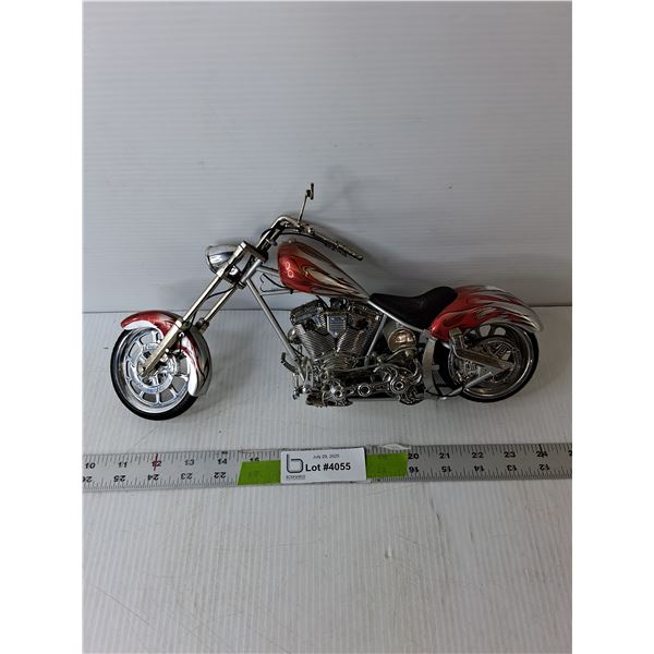 Metal Orange County Choppers Model Motorcycle 13.5" Long