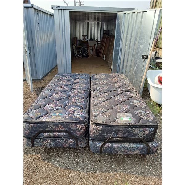 ** Electric Adjustable Split Bed Frame, Box Spring & Mattresses - 32"Wide  x 80"Long Each Mattress -