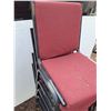 Image 2 : ** (5) Upholstered Stacking Chairs- CANNOT SHIP