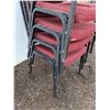 Image 3 : ** (5) Upholstered Stacking Chairs- CANNOT SHIP