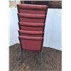 Image 4 : ** (5) Upholstered Stacking Chairs- CANNOT SHIP