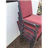 Image 3 : ** (5) Upholstered Stacking Chairs- CANNOT SHIP
