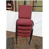 Image 1 : ** (5) Upholstered Stacking Chairs- CANNOT SHIP