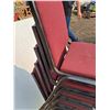 Image 3 : ** (5) Upholstered Stacking Chairs- CANNOT SHIP