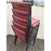 Image 4 : ** (5) Upholstered Stacking Chairs- CANNOT SHIP