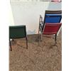 Image 4 : ** (4) Various Upholstered Stacking Chairs - CANNOT SHIP